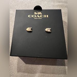 Coach Signature C Stone Stud Earrings